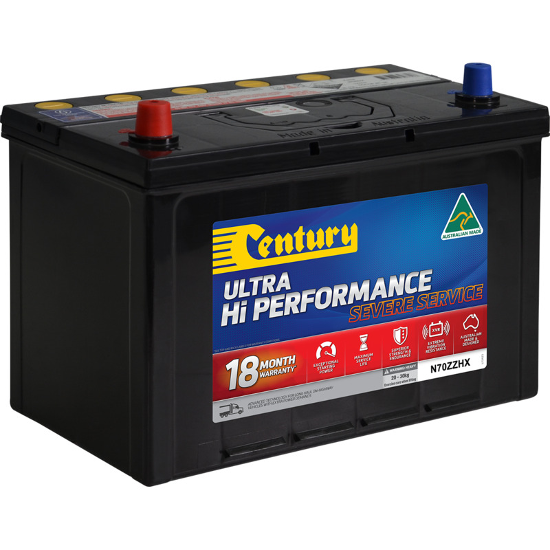CENTURY N70ZZHX Hi Performance 4WD & SUV Battery