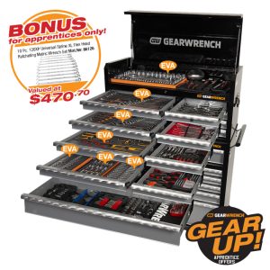GEARWRENCH 531 Piece SAE/Metric Combo Tool Kit with 11 Drawer Roller Cabinet & 8 Drawer Chest