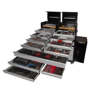 GEARWRENCH 656 Pc. Combination Tool Kit + 26” Tool Chest & 53” Trolley + Side Cabinets