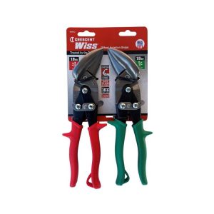 CRESCENT WISS 2-Pack Left & Right Cut Offset Aviation Snips