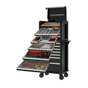 GEARWRENCH 326pc 7 Drawer Tool Chest & 7 Drawer Roller Cabinet Combination Tool Kit