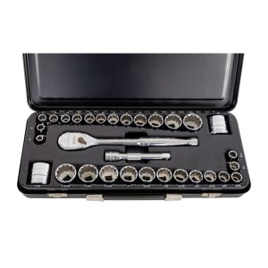 GEARWRENCH 31PC 1/2" DRV METRIC & SAE SOCKET SET