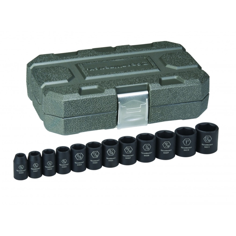 GEARWRENCH Socket Set Impact Hex Sae 1/2" Drive 7Pc