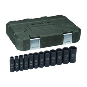 GEARWRENCH Socket Set Deep Sae 1/2" Dr 12Pc