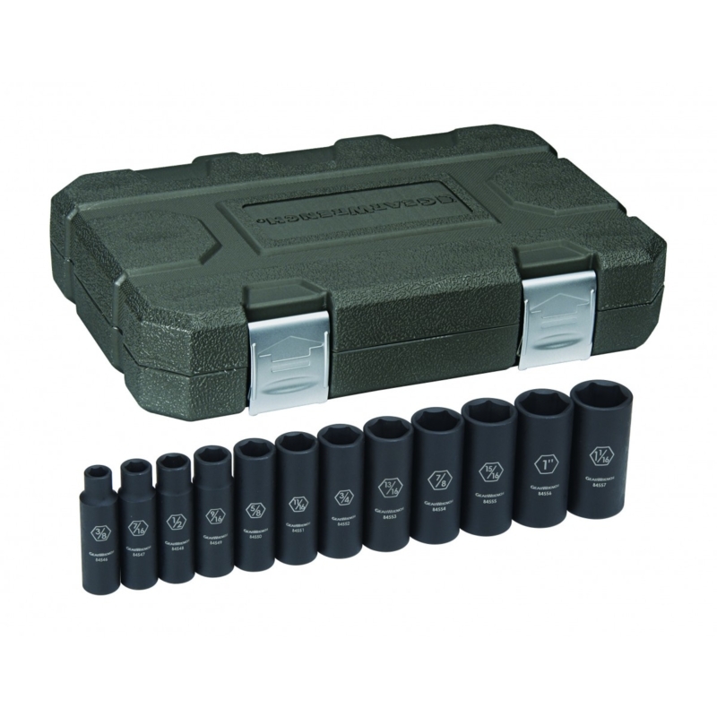 GEARWRENCH Socket Set Dp Met 1/2" Drive 12Pc