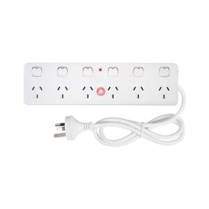 ARLEC 6 Outlet 6 Switch Surge Powerboard