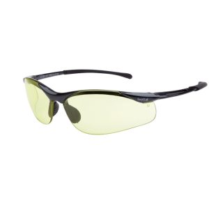 BOLLE Safety Glasses Sidewinder Dark Gun / Platinum Amber Lens