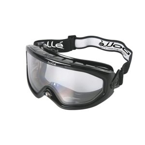 BOLLE Safety Glasses Blast Duo Charcoal Frme Clr Foam Closed Vent