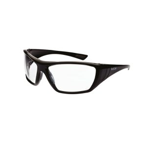BOLLE Safety Glasses Hustler Gloss Black / Clear Lens