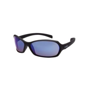 BOLLE Safety Glasses Hurricane Black / Blue Flash Lens