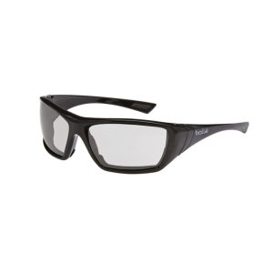 BOLLE Safety Glasses Hustler Gloss Blk Positive Seal / Clear Lens