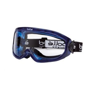 BOLLE Safety Glasses Blast Blue Frme Clr Foam Indir Vent Top Btm
