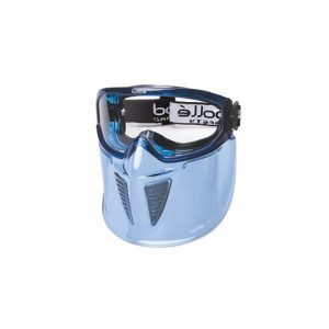 BOLLE Safety Glasses Blast Blue Frme Clr Lens Foam & Mouth Guard