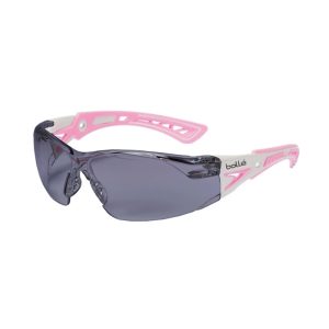 BOLLE Safety Glasses Rush Plus Small Platinum Smoke Lens