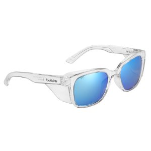 BOLLE STKS 410 Swift Cobalt Mirror Safety Glasses (Crystal PC Temples/Frame)