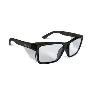 BOLLE STKS 420 Smoke Polarized Safety Glasses (Graphite PC Temples/Frame)