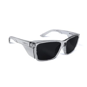 BOLLE STKS 420 Smoke Safety Glasses (Crystal PC Temples/Frame)