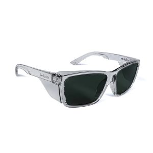 BOLLE STKS 420 Smoke Polarized Safety Glasses (Crystal PC Temples/Frame)