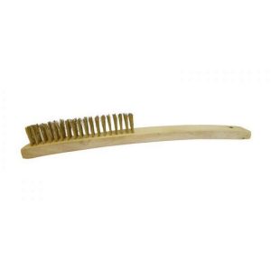 JOSCO Brush Hand 4R Brass Wood Long Handle