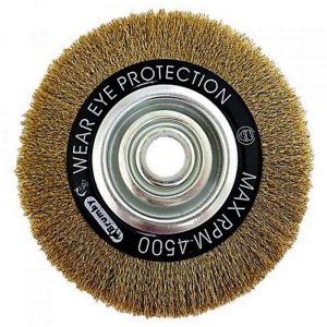 JOSCO Brush Wheel Cr 200x20xmb 0.30 Brass Coated