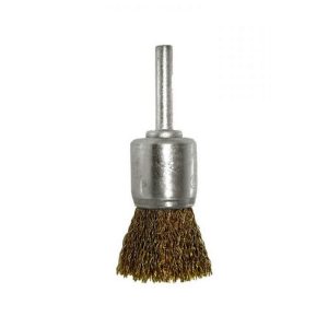 JOSCO 25mm x33G W/6.3mm Spindle Crimped Cup Brush
