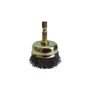 JOSCO Brush Cup Cr 50mm 6.3mm Hex Spindle
