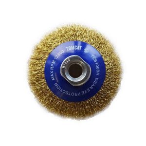JOSCO Tomcat 100mm Brass Crimped Bevel Brush (Multi-Thread)