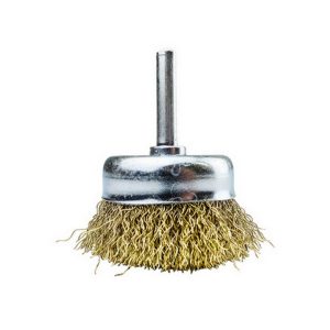 JOSCO Tomcat 50mm Spindle Mounted Crimped Cup Brush 6.34mm Round S