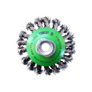 JOSCO Tomcat 100mm Stainless Steel Twistknot Bevel Brush (Multi-T