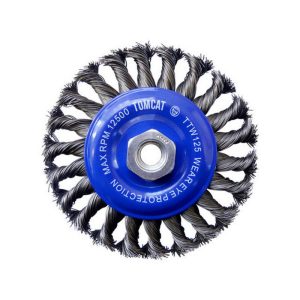 JOSCO Tomcat 127mm Twistknot Wheel Brush (14 x 2mm Thread)