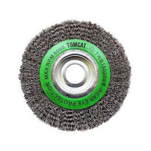 JOSCO Tomcat 150mm x 20mm Stainless Steel Wheel Brush (Multi-Bore)