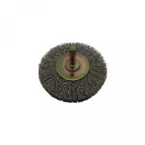 JOSCO Brush Wheel Cr Hs 80x15 6mm Spindle 0.25mm Stainless 304