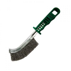 JOSCO Brush Hand Cr Stainless Green Plastic Handle