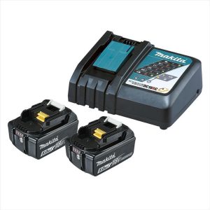 MAKITA 18V Single Port Rapid Battery Charger With 2 X 5.0Ah Battery