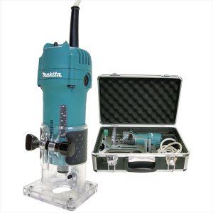 MAKITA Laminate Trimmer, 1/4", 530W, W/ Aluminium Case