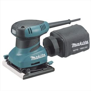 MAKITA Finishing Sander, Dustless, 1/4 Sheet, 200W, Carry Case & As