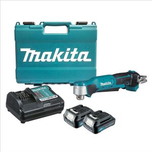 MAKITA 12V Max Keyed Chuck Angle Drill Kit – Includes 2 X 1.5Ah Batteries, Charger & Case