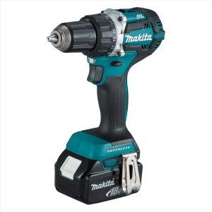 MAKITA 18V Compact Brushless Heavy Duty Driver Drill Kit - Includes 2 X 5.0Ah Batteries, Rapid Charger & Carry Case