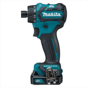 MAKITA 12V Max Brushless 1/4" Hex Chuck Driver Drill Kit - Includes 2 X 2.0Ah Batteries, Rapid Charger & Case