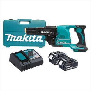 MAKITA Mobile Auto Feed Screwdriver, 18V Li-Ion, 2 X 3.0Ah Batterie