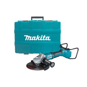 MAKITA 18Vx2 Brushless 230mm Angle Grinder, Paddle Switch, Kick Back Detection, Electric Brake & Carry Case - Tool Only