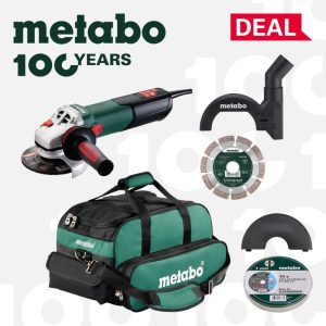 METABO 1700W 125mm WEA 17-125 Q Angle Grinder Kit