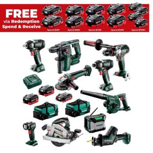 METABO 18V Brushless 10pc Combo Kit
