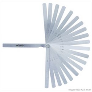 ACCUD 150mm Feeler Gauge 20 Leave Set