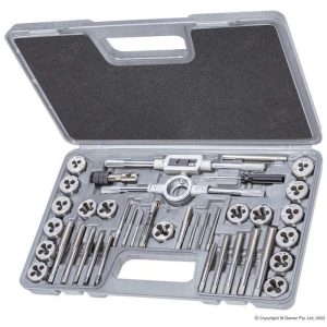 GEIGER Metric/Imperial Tungsten Steel Tap & Die 39pc Set
