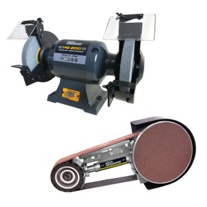HAFCO METALMASTER Bench Grinder With Linishing Attachment
