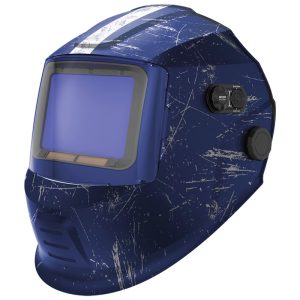 WELDCLASS PROMAX 680 Blue Retro Graphic Welding Helmet