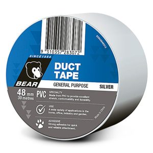 BEAR PVC Multipurpose Duct Tape 48mm x 30m Grey
