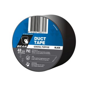 BEAR PVC Multipurpose Duct Tape 48mm x 30m Black