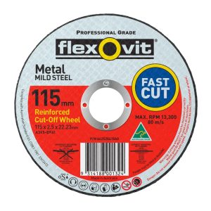 FLEXOVIT 115X2.5X22.2mm Fh38 Metal Cut-Off